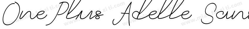 OnePlus Adelle Sans字体转换